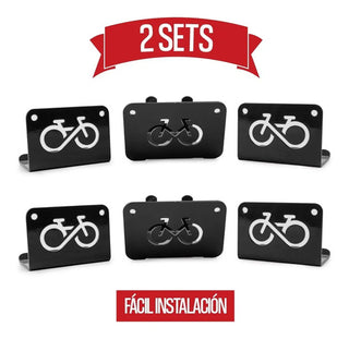 Rack Portabicicletas De Pared Paquete 2 Pzs Variedad Colores