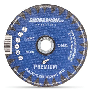 Disco De Corte Para Metal Sudarshan 7 PuLG Premium 50 Pzs Azul