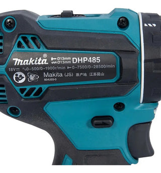 Rotomartillo Atornillador Makita Dhp485z 1/2 PuLG. 50 Nm Brushless 2 Velocidades 28500 Ipm Compacto Profesional Sin Batería Ni Cargador Verde