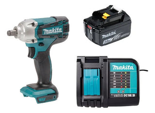 Llave De Impacto 1/2 Makita Dtw190z + Batería 18v + Cargador Azul Petróleo