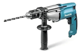 Taladro Percutor Eléctrico De 13mm Makita Makita Hp2050h 720w + Accesorio Con Maletín De Transporte Turquesa