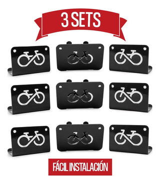 Rack Portabicicletas Soporte Pared Paquete De 3 Piezas