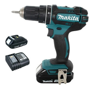 Rotomartillo Inálambrico Makita Dhp482sye 1/2  Carga Y 2 Bat Verde Makita