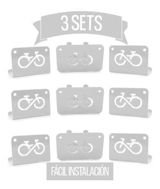 Rack Portabicicletas Soporte Pared Paquete De 3 Piezas