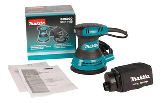 Lijadora Roto Orbital Makita Bo5030 C/ Velcro Azul 300w 110v Azul