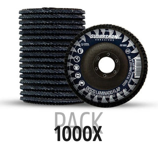 Disco De Lija Grano 60 Tipo 29 4 1/2 X 7/8 (paq. 1000 Pz) Negro Y Azul