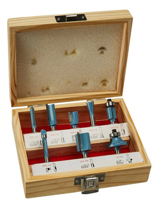 Recortador 1/4 Makita 3709 + Jgo Brocas 6pz P/router