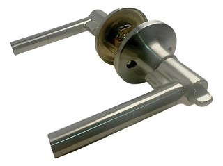 Cerradura Dexter Manual Satin Cobalto C/ Llave Satinado Plateado