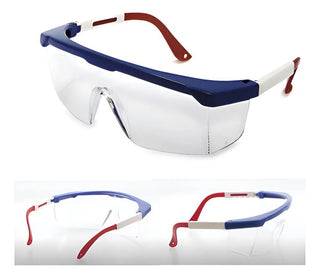 Paq. 10 Lentes De Seguridad Tricolor Transparente Weld500 Agua