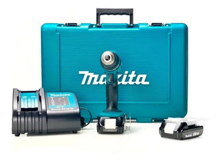 Taladro Rotomartillo Atornillador Inalambrico Makita 18v 1/2 PuLG Dhp453sye + Baterias Turquesa