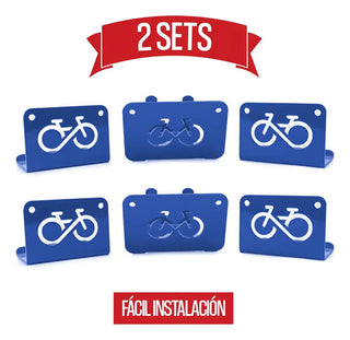 Rack Portabicicletas De Pared Paquete 2 Pzs Variedad Colores