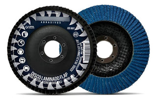 Disco De Lija Grano 60 Tipo 29 4 1/2 X 7/8 (paq. 10 Pz) Negro Y Azul