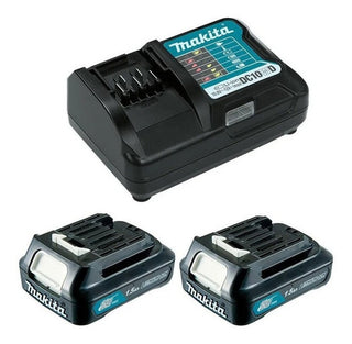 Kit Rotomartillo + Atornillador + 2 Bat Makita Clx228 Turquesa