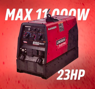 Soldadora Ranger Gxt 250 T. Generador A Gasolina 11000w 23hp Rojo