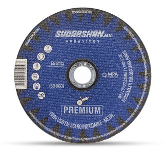Disco De Corte Para Metal Sudarshan 7 PuLG Premium 50 Pzs Azul