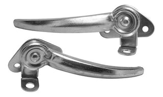 5 Pares De Manijas Tubulares Para Ventana Plateado