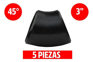 Codo Soldable De Acero Al Carbon 45° Cedula 40 Negro De 3