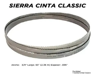 Segueta Sierra Cinta Bimetálica Lenox 3/4 X 93 Tpi 6/10