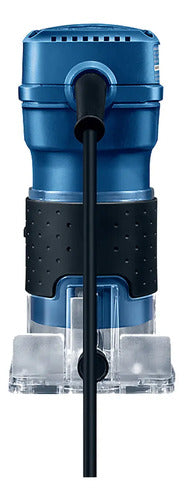 Bosch Gkf 550 Router 33000rpm Con Base Recta Acrílica 550w Azul