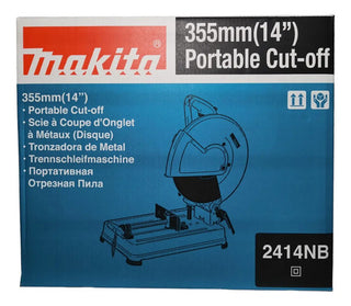 Cortadora De Metales Makita De 14  (355 Mm) Y 2000w Para Taller Y Construcción Turquesa