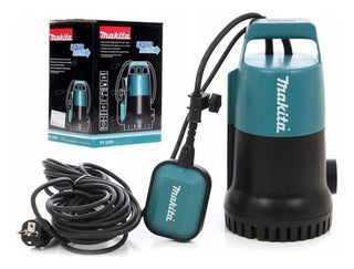 Bomba Sumergible Makita Pf0300 Para Agua Limpia 7m Con Flotador Turquesa