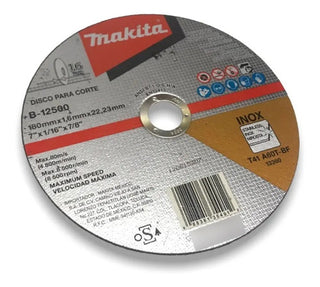 Disco Abrasivo Corte Makita P/inox Pack 20 Pz 7x1/16 B-12500 Plateado