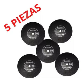 Disco De Corte Metal Makita 14 Pulgadas 3900 Rpm (5 Piezas) Negro