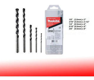 Juego De Brocas P/ Concreto Makita D-37100 5pz Multimaterial
