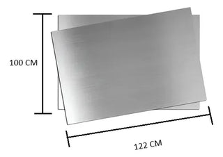 1 Pza Lamina Acero Inoxidable Cal 18 1.22 X1 M 430 Plateado