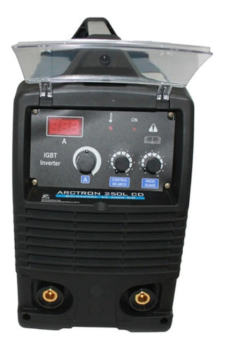 Máquina De Soldar Inversor Infra Arctron 250 L Cd Bi-voltaje Azul Y Negro