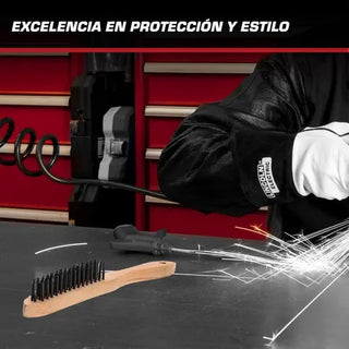 Cepillo De Alambre Recto Para Limpieza Y Pulido Con Mango De Madera