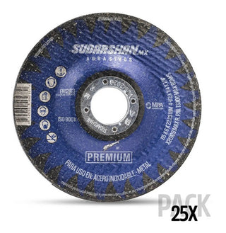 Disco De Desbaste Sudarshan Tipo 29 4-1/2 PuLG 25 Piezas Azul