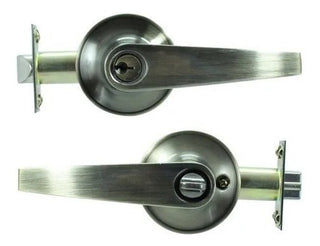 Cerradura Chapa Para Puerta Recamara/principal Latón Antiguo - Cromado