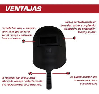 Careta Lincoln Electric Rfta Para Soldar Tipo Antifaz Negro
