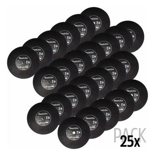 Disco Abrasivo Makita 14 Pul 25pzas P/corte Metal E-10827-25 Negro