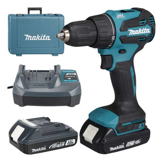 Combo Taladro Inalambrico Makita Dhp490wve+estuche+bat/carg Turquesa 60 Hz