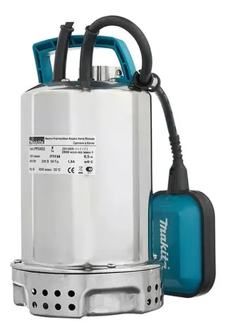Bomba Sumergible De Agua Limpia Makita Pf0403 400 W Plata