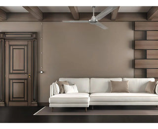 Ventilador De Techo Industrial 56  5 Velocidades Veker Níquel Satinado 1.422 M Acero 3