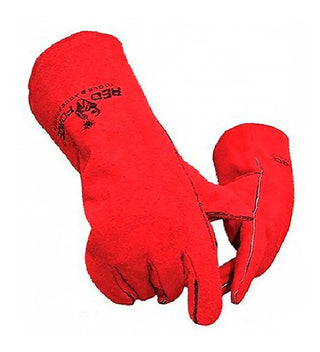 Guante Carnaza Unitalla Largo Rojo Red Force Wt52885