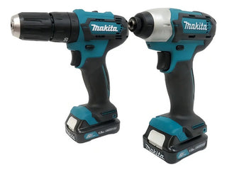 Combo Makita Clx228 Atornillador + Rotomartillo Color Verde Makita Frecuencia 12v Azul