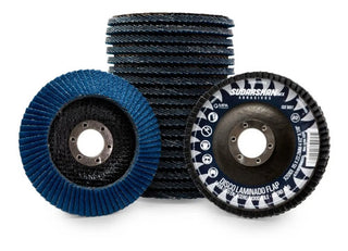 Disco Lija Grano 80 4 1/2 X 7/8 Sudarshan Paquete 20 Piezas Azul