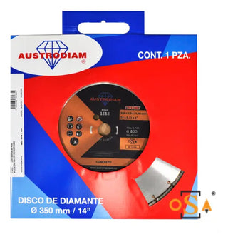 Disco Corte Austrodiam 1518 14 Pulgadas Concreto Curado