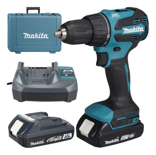 Combo Taladro Inalambrico Makita Dhp490wve+bat/carg+estuche Azul Petróleo 50/60