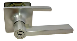 Cerradura Dexter Manual Tubular Jaspe Satín C/ Llave Níquel Satinado