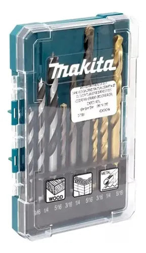 Kit 9 Brocas Para Metal, Madera Y Concreto D-71984 Makita