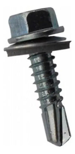 100 Piezas Pijas Autorroscables 1/4 X 1 1/2 PuLG Cabeza Hexa