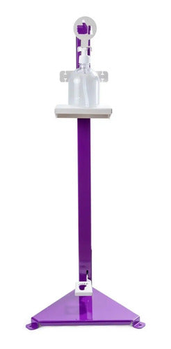 Dispensador Estante Metálico Kids Morado Antibacterial Pedal