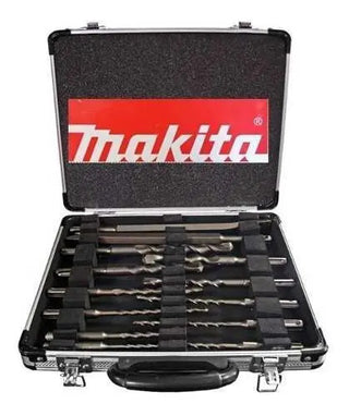 Juego Makita D-31734 13 Pzas Brocas Y Cinceles Sds Plus Con Estuche Para Concreto Mampostería Y Demolición Ligera
