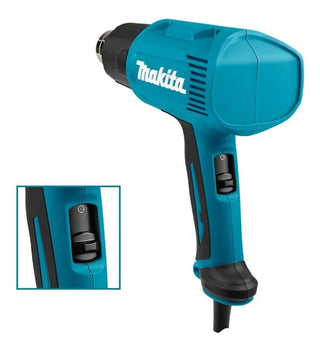 Pistola De Calor Makita Hg5030k Turquesa 1200w C/ Maletín Bermuda
