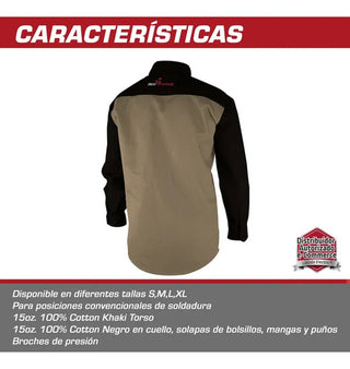 Camisola No Fr Profesional Rfta Lincoln Electric T-mediana Beige Lisa M